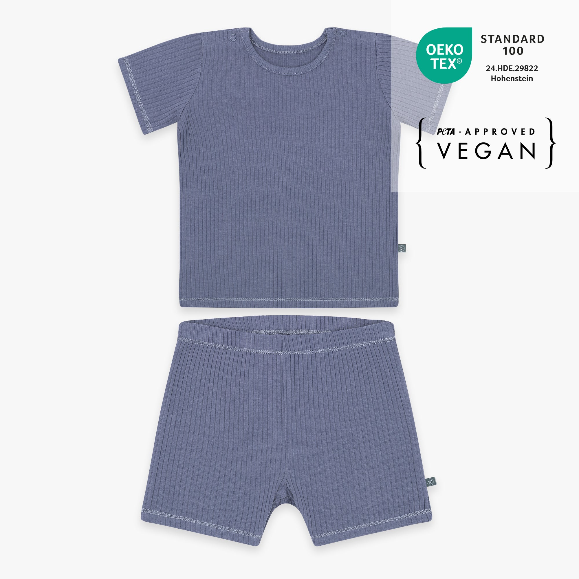 Pyjama kort 2-delig | Essential Blauw