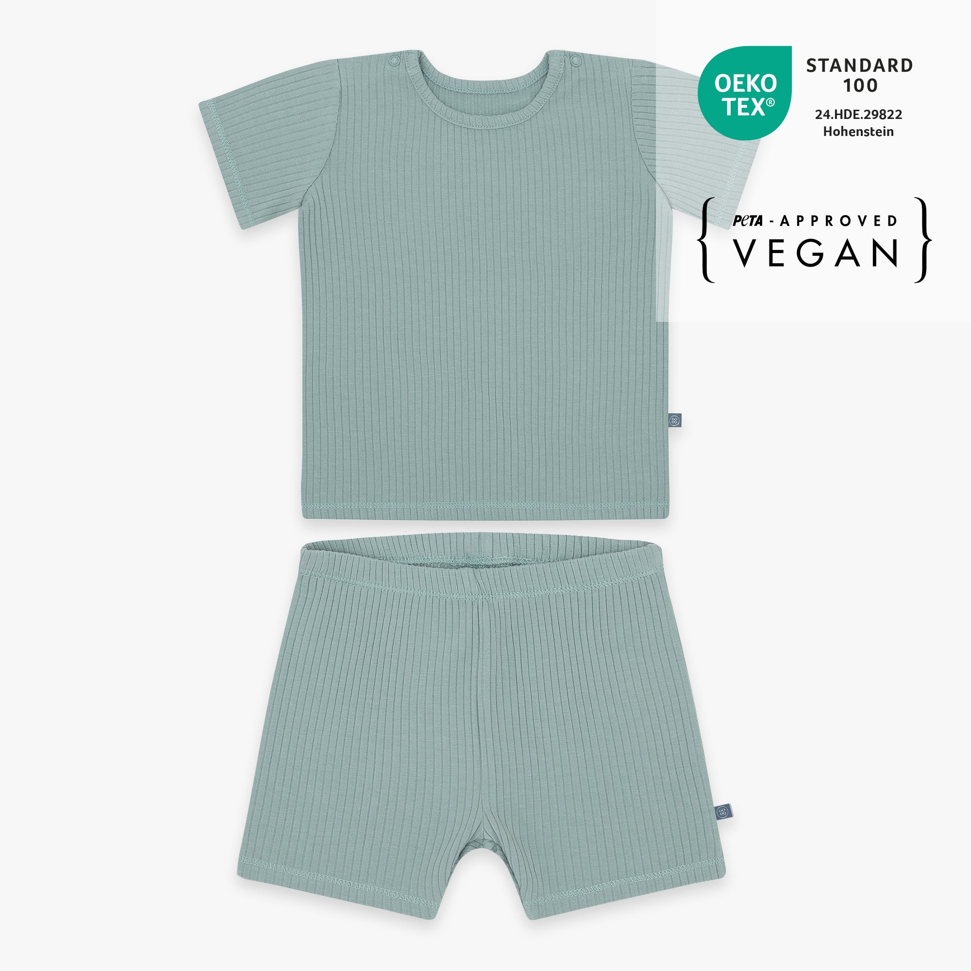 Pyjama kort 2-delig | Essential Mint