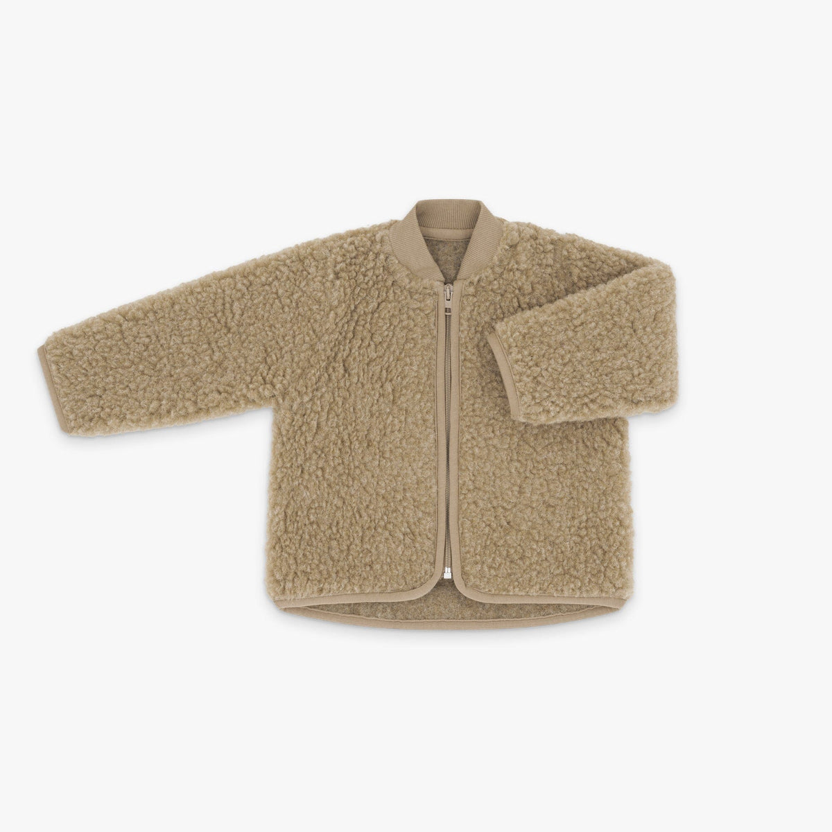 Merino teddy jas | Essential Taupe