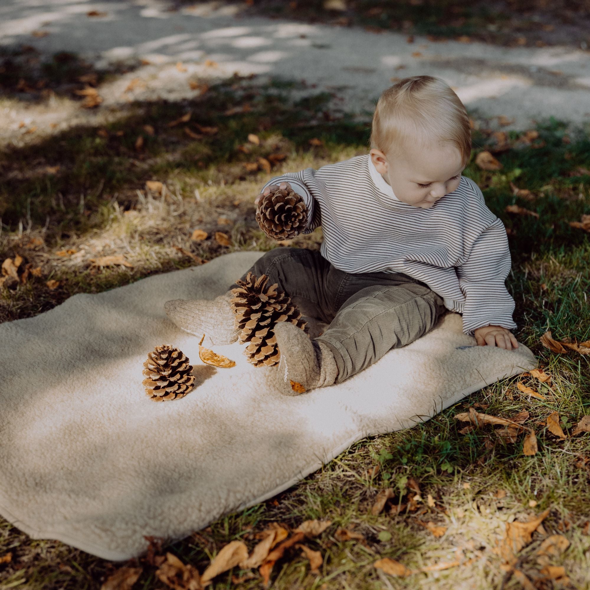 Merinowollen teddydekentje | Essential Beige