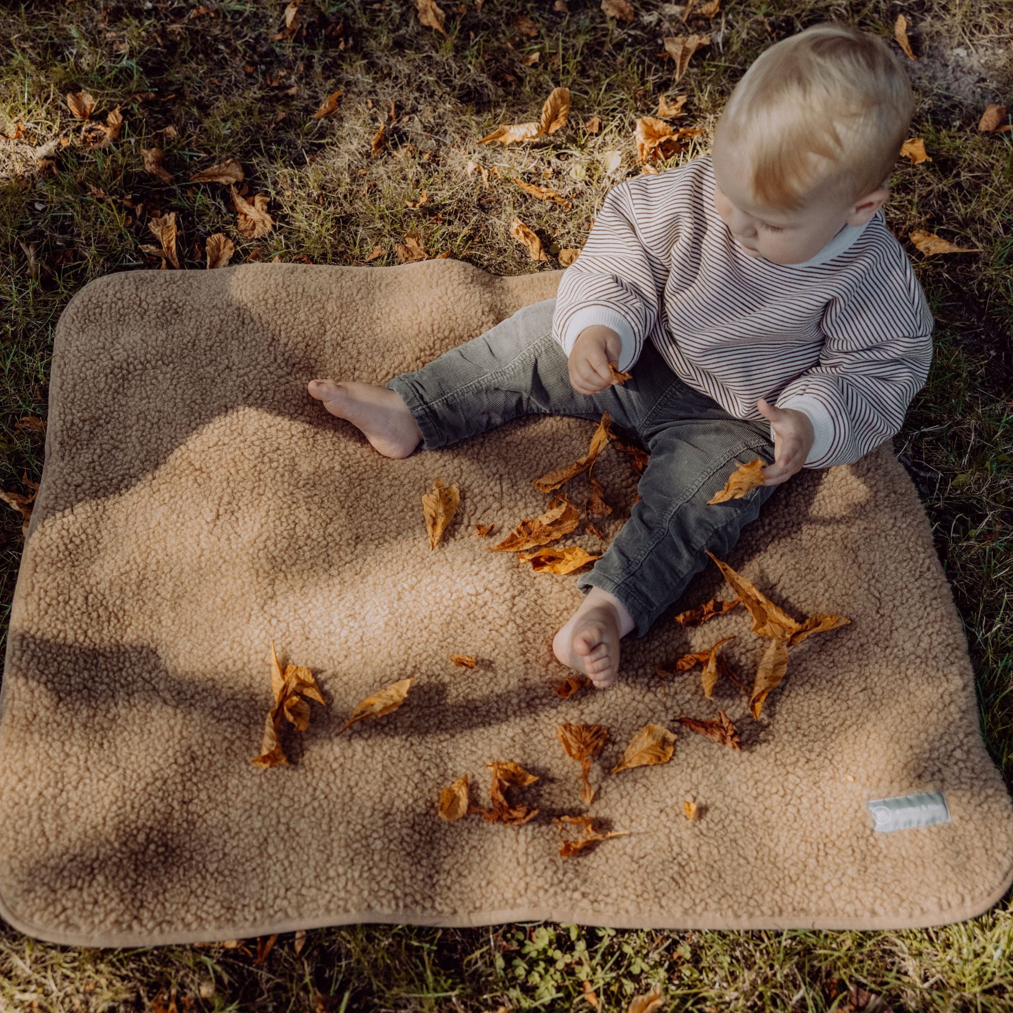 Merinowollen teddydekentje | Essential Taupe