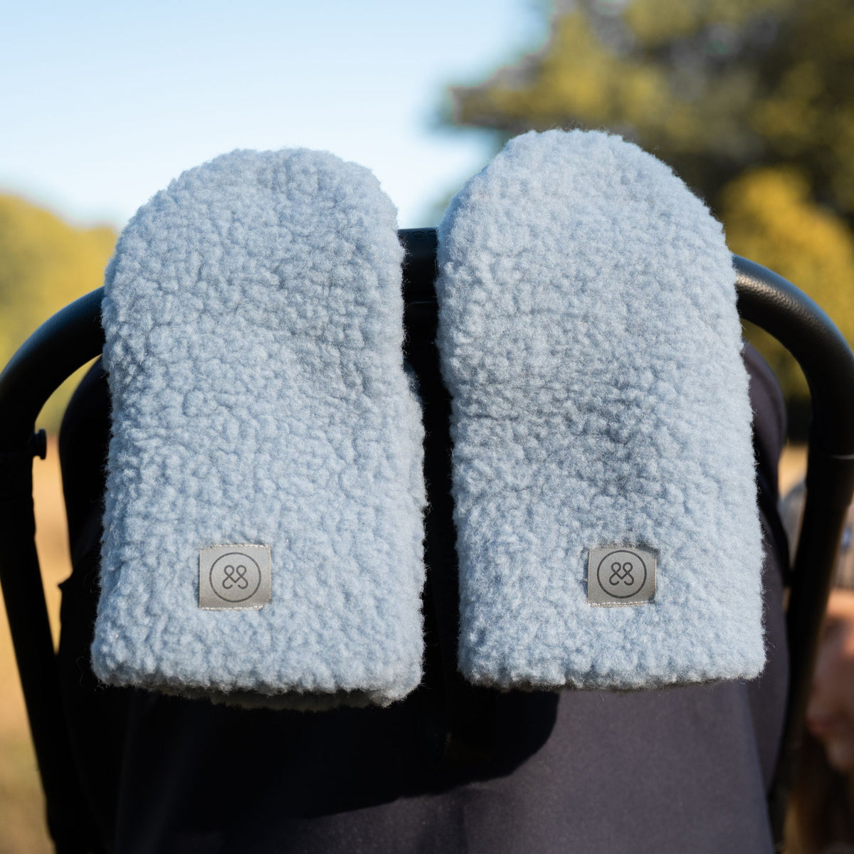 Merino kinderwagen handschoenen | Essential Ice Blue