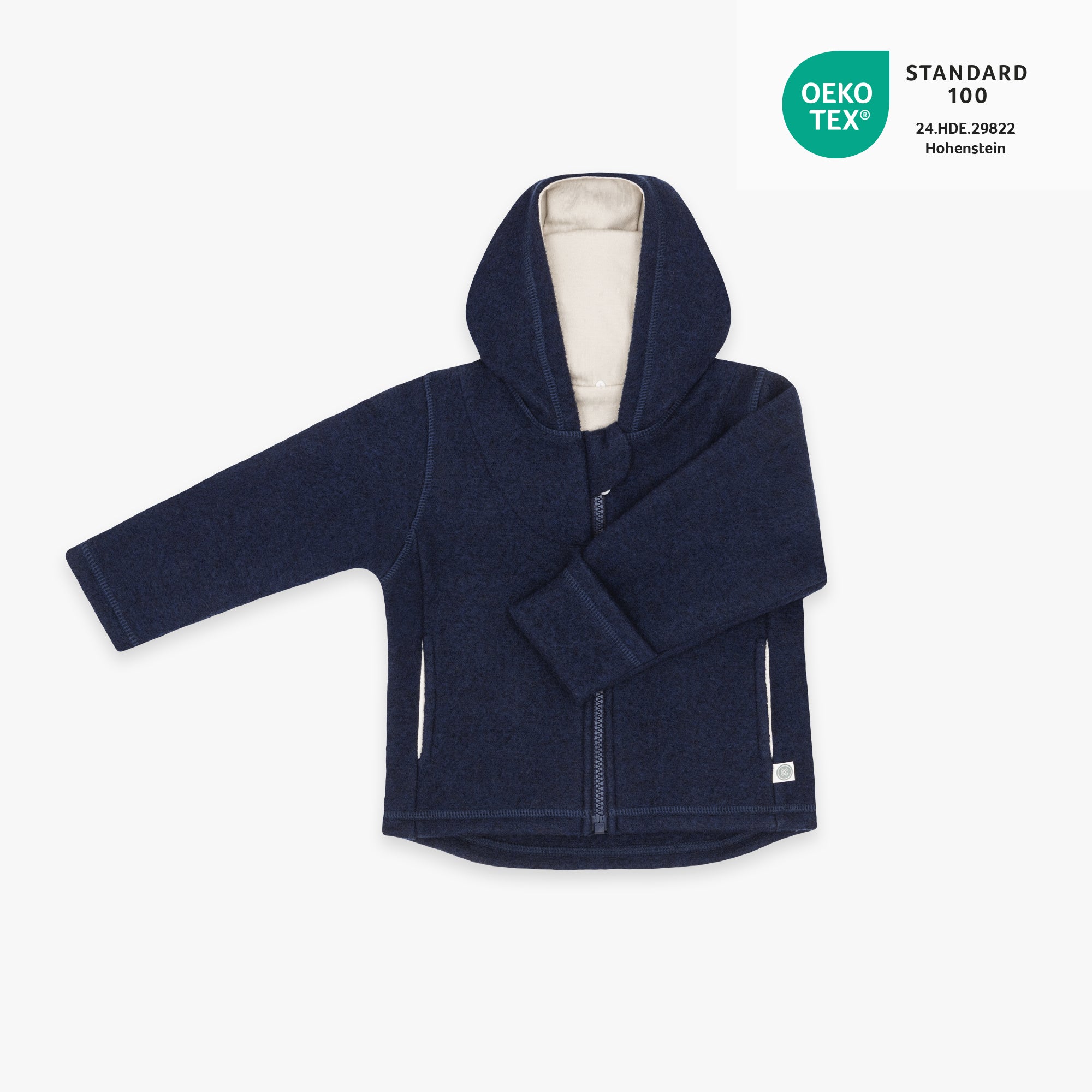 Wollen jas | Essential Blauw