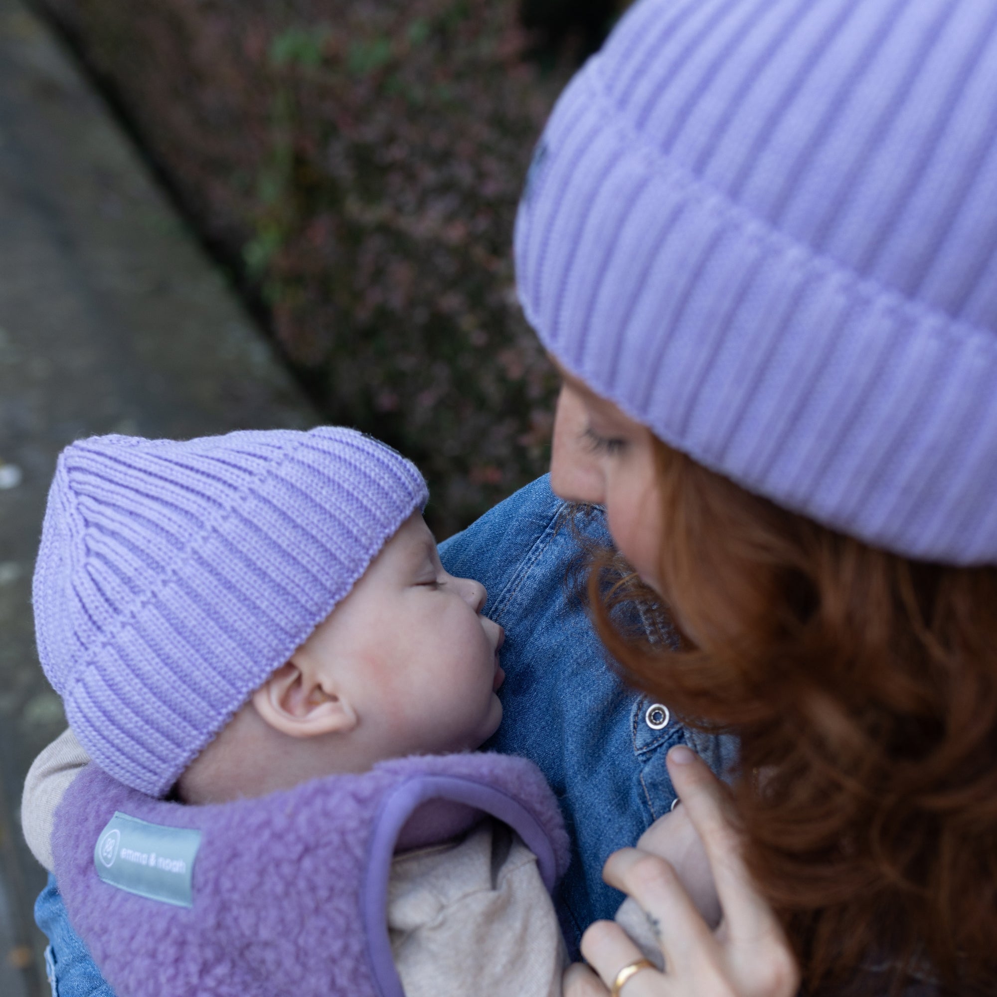 Merinowollen muts kind | Essential Lavendel