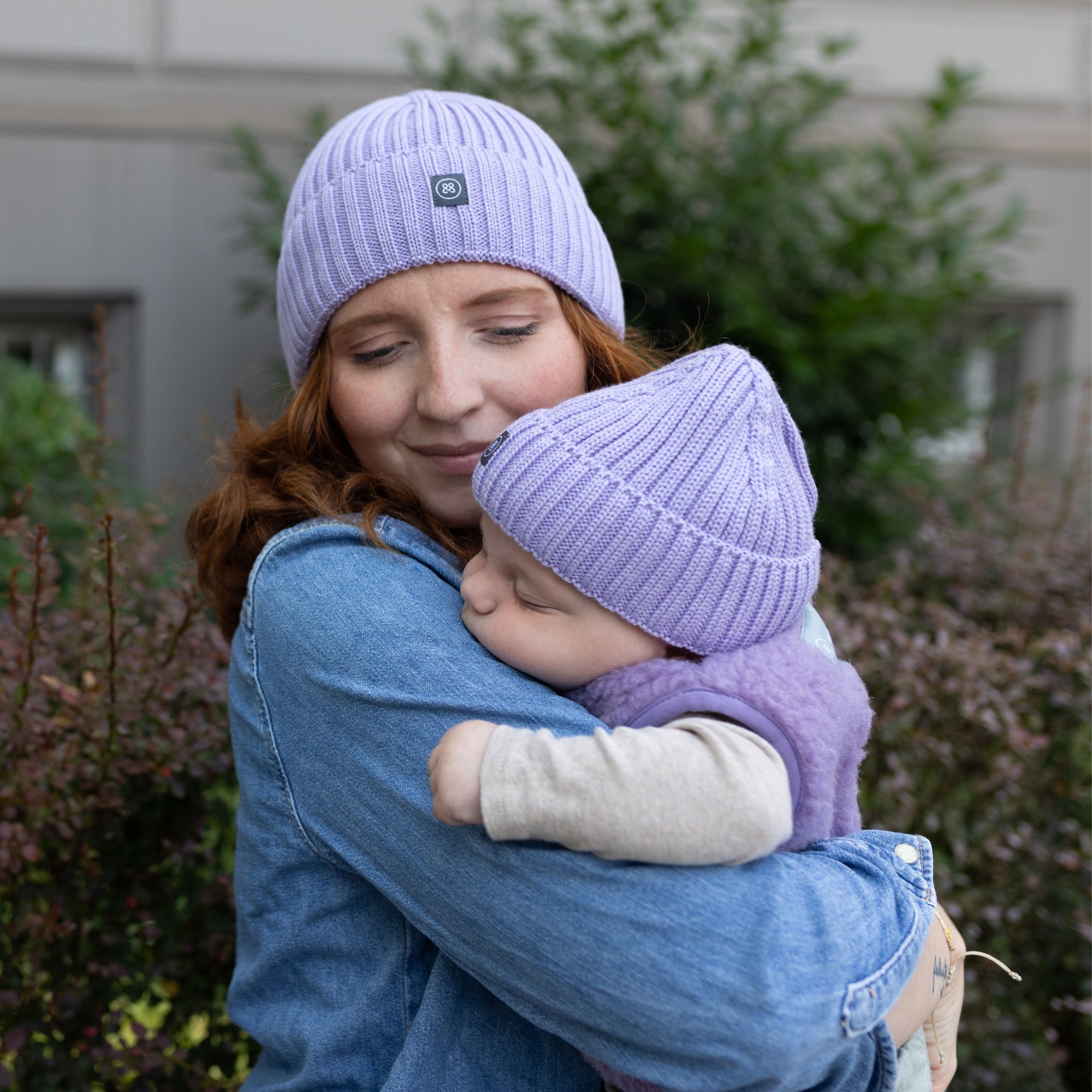 Merinowollen muts kind | Essential Lavendel