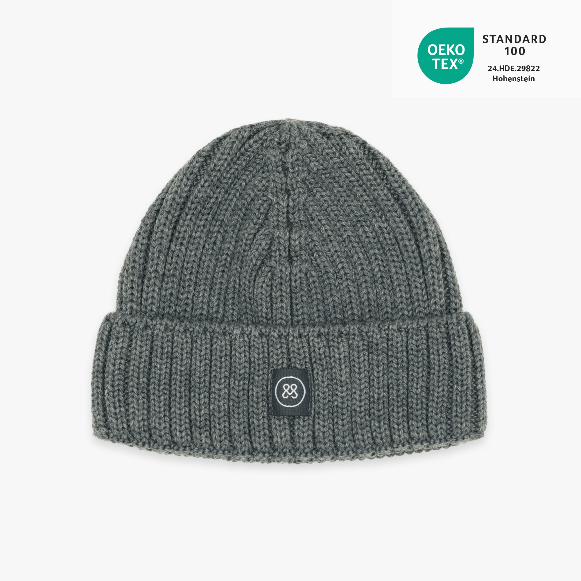 Merinowollen muts kind | Essential Grijs