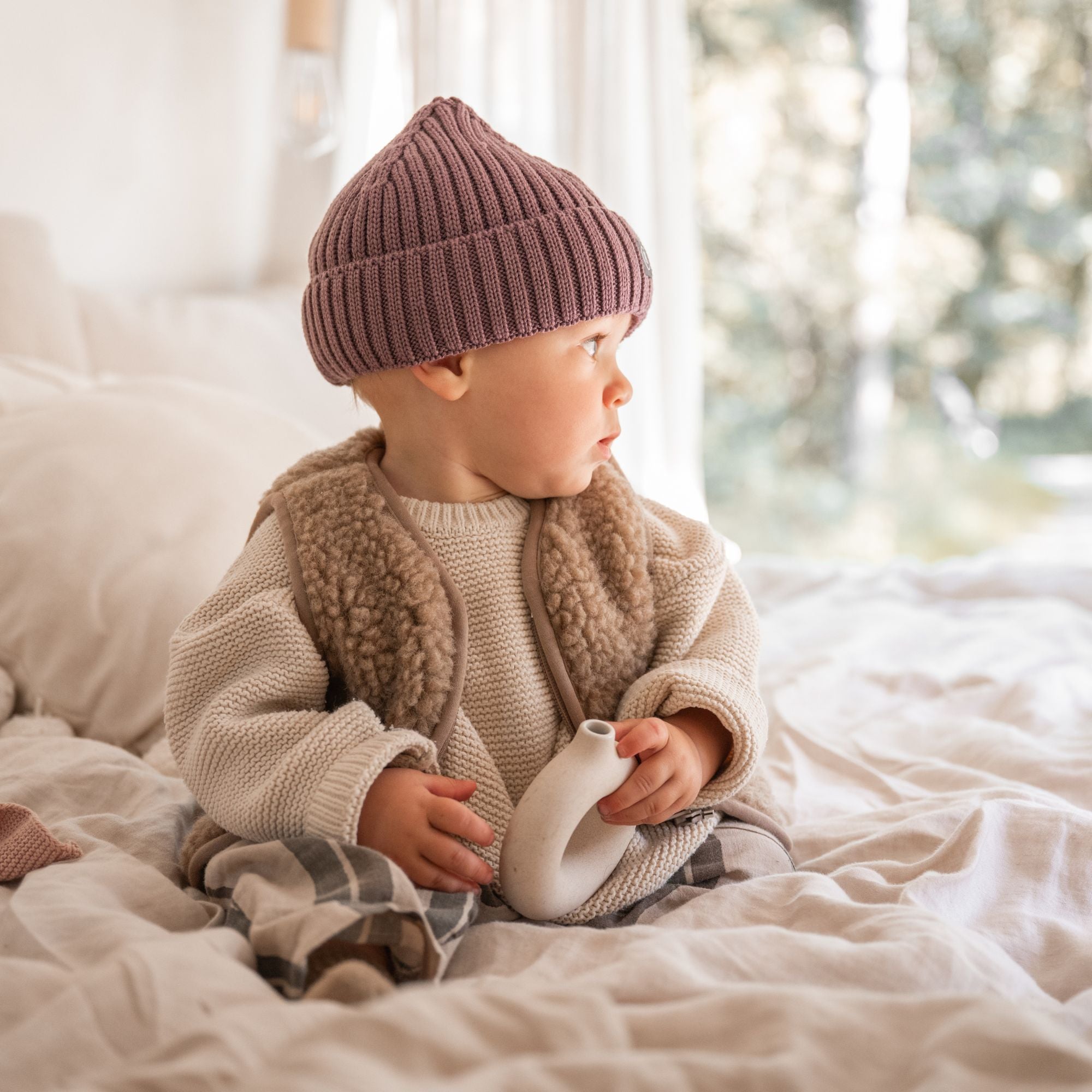 Merinowollen muts kind | Essential Berry