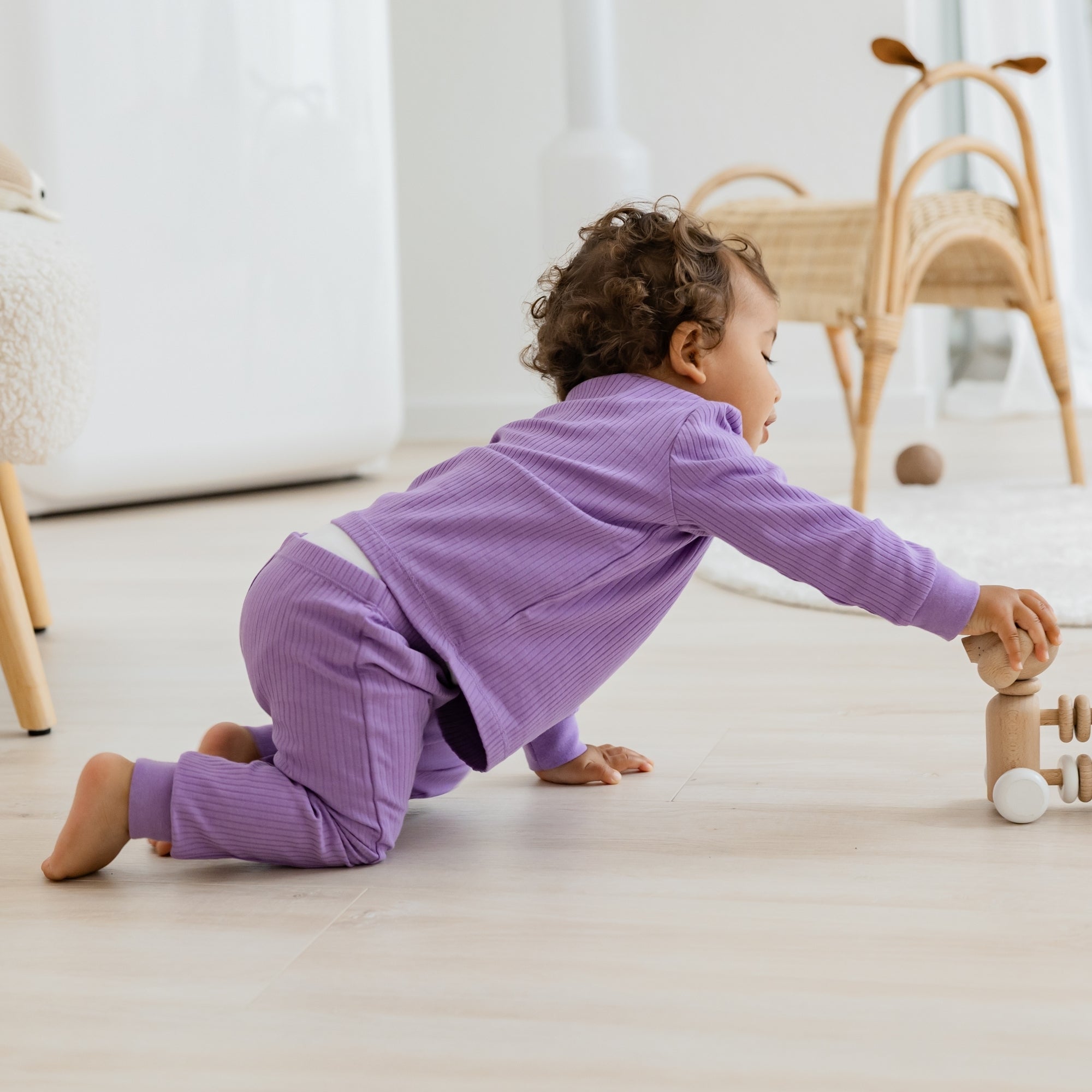 Pyjama lang 2-delig | Essential Lavendel