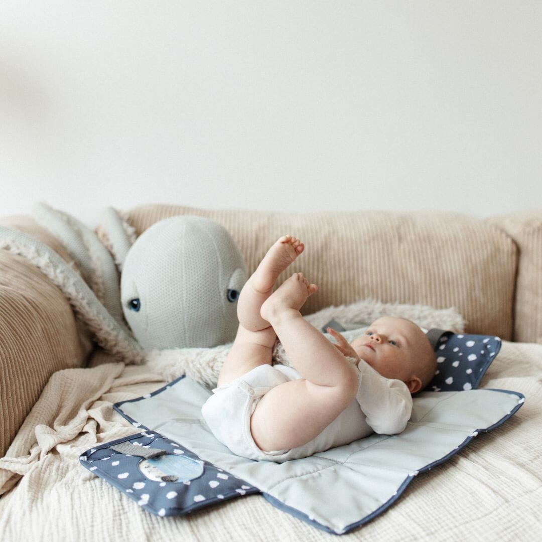 Verschoonmatje | Stippen Blauw