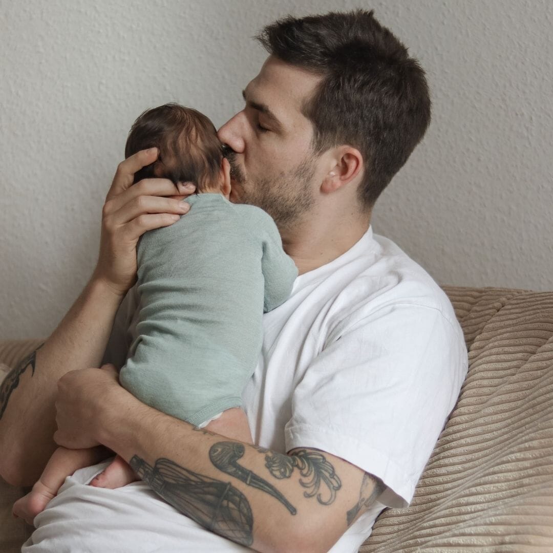 Wol/zijde wikkelromper met lange mouwen | Essential Mint