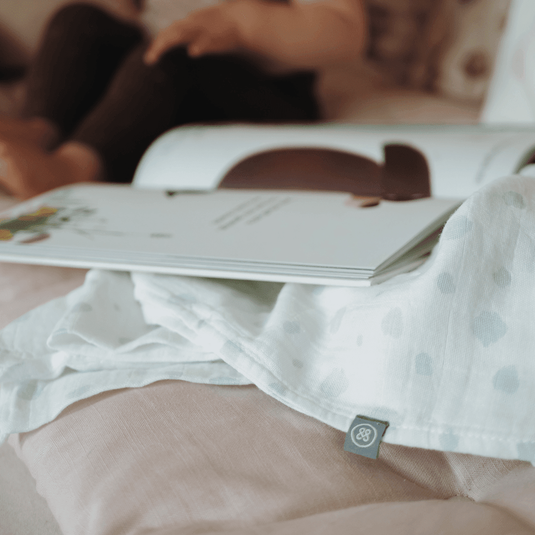 Hydrofiele doeken set 2 stuks | Stippen Mint